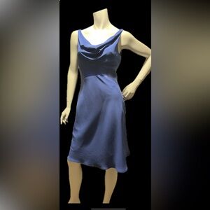NWT Jones New York Strapless Royal Blue Dress with satin waist accent & lining